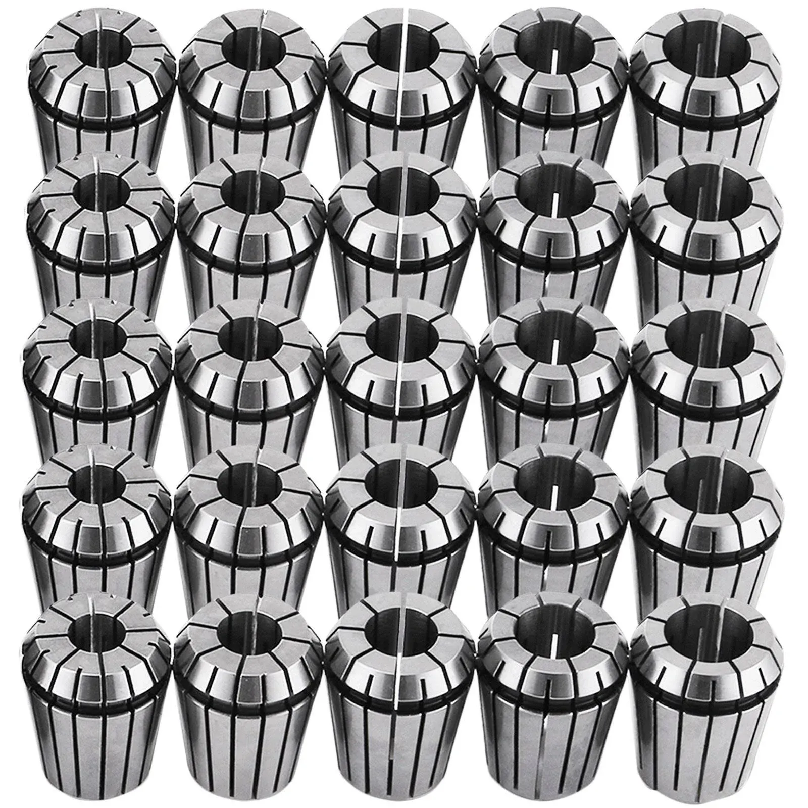 VEVOR 25 Pcs Collet Set ER32 Collet Chuck 1/16 inch-3/4 inch Holder Spring Collet Set for CNC Engraving Machine &amp; Milling Lathe Tool (ER32)