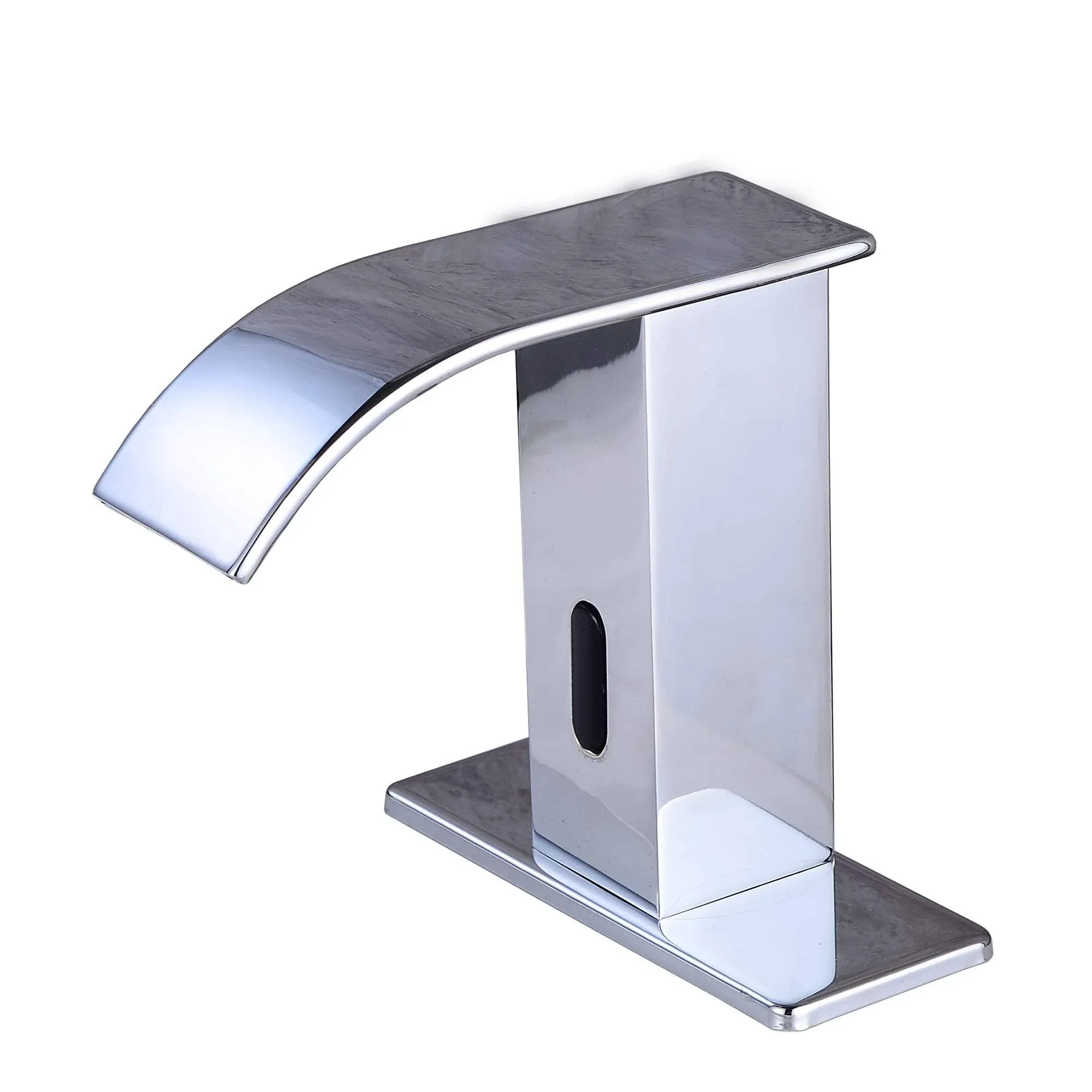 Gangang Faucet Square Body Touchless Sensor Waterfall Bathroom Sink