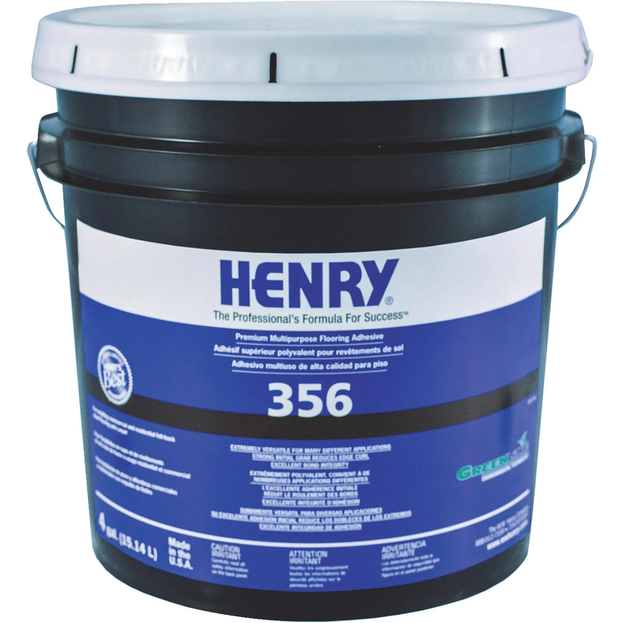 Henry 4 Gallon 356 Carpet and Vinyl Adhesive 12075