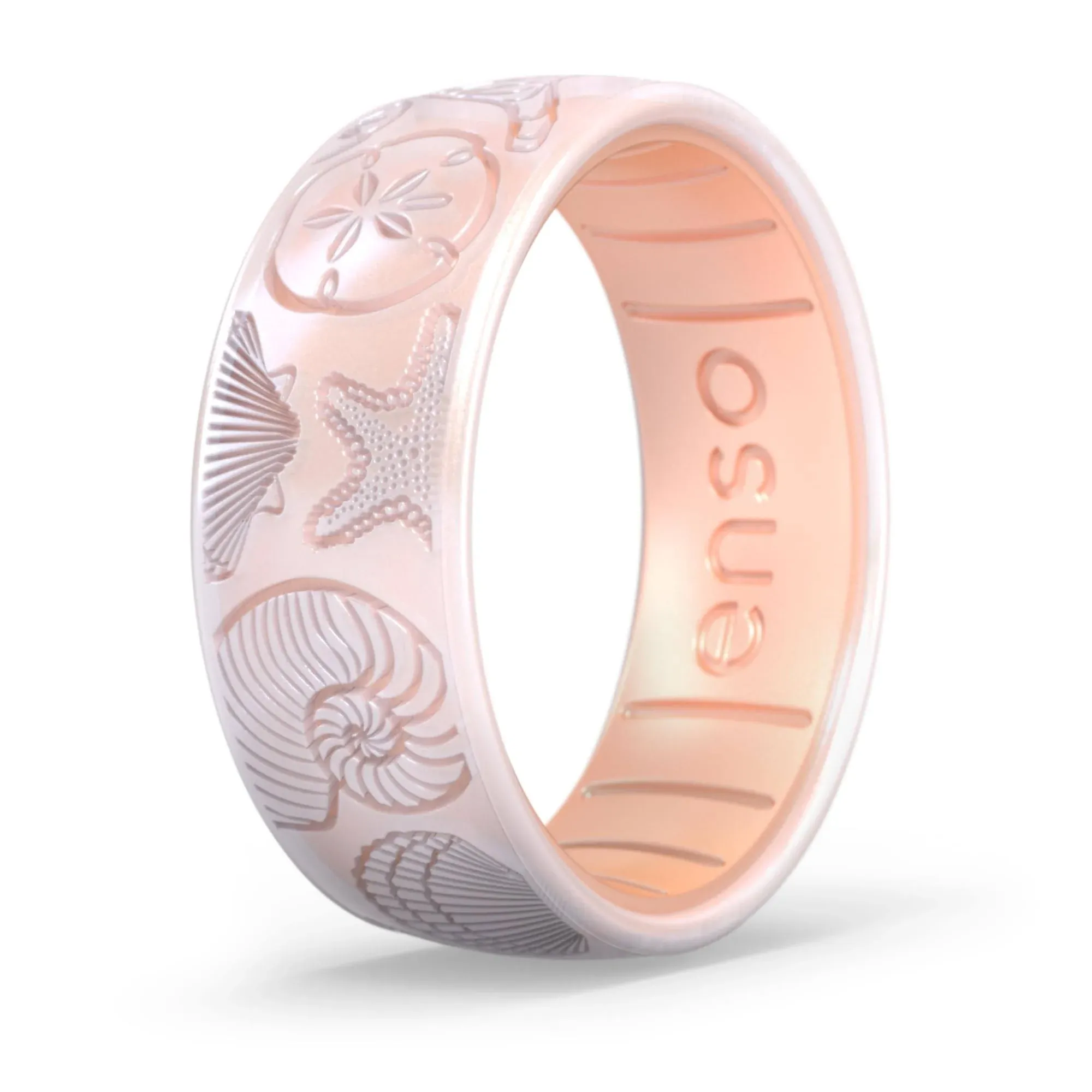 Enso Rings Etched Classic Silicone Rings - Comfortable and Flexible Design - 8mm ...