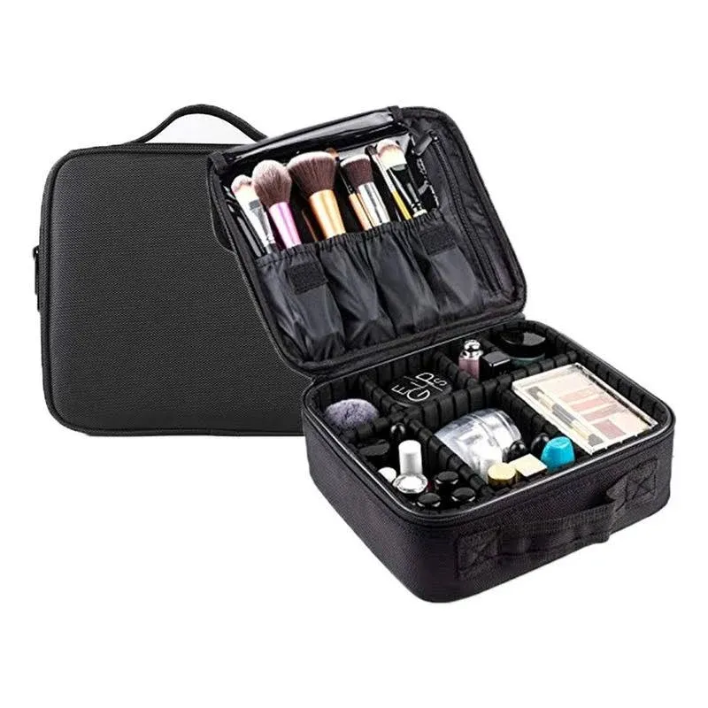 Travel Makeup Case Professional Travel Makeup Train Case 10&#039;&#039; Makeup Cosmetic...