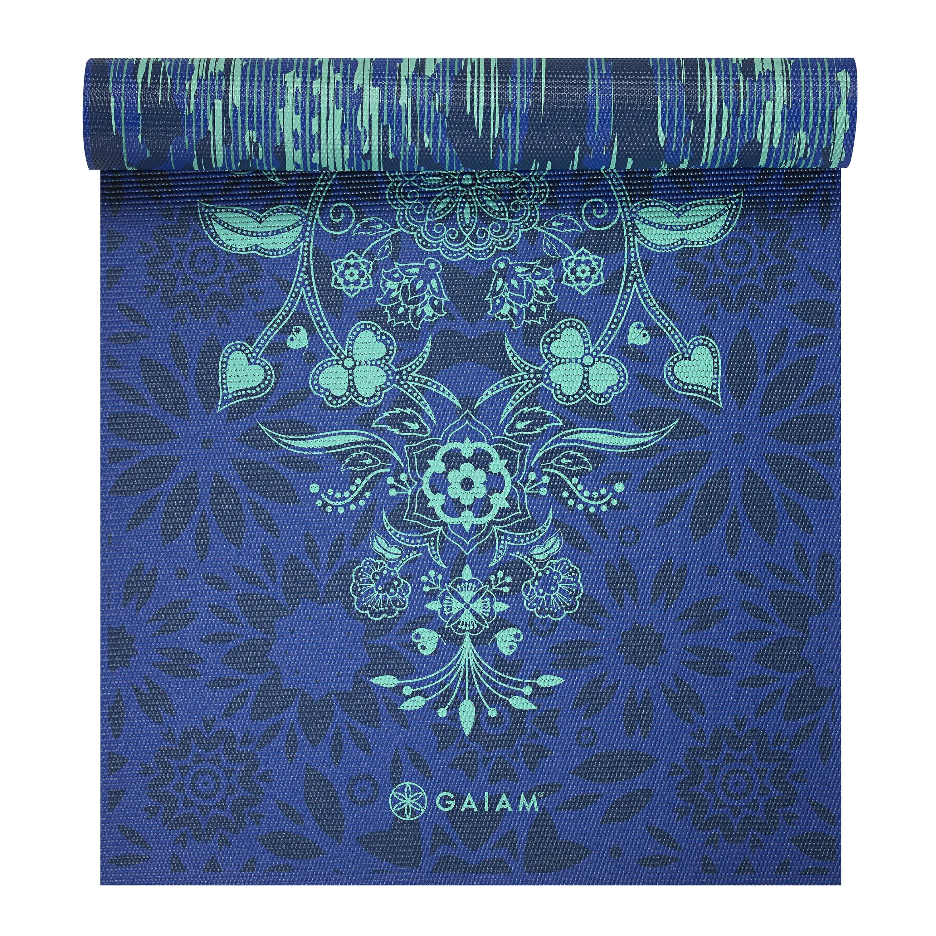 Gaiam 6mm Reversible Yoga Mat - Spiral Motion