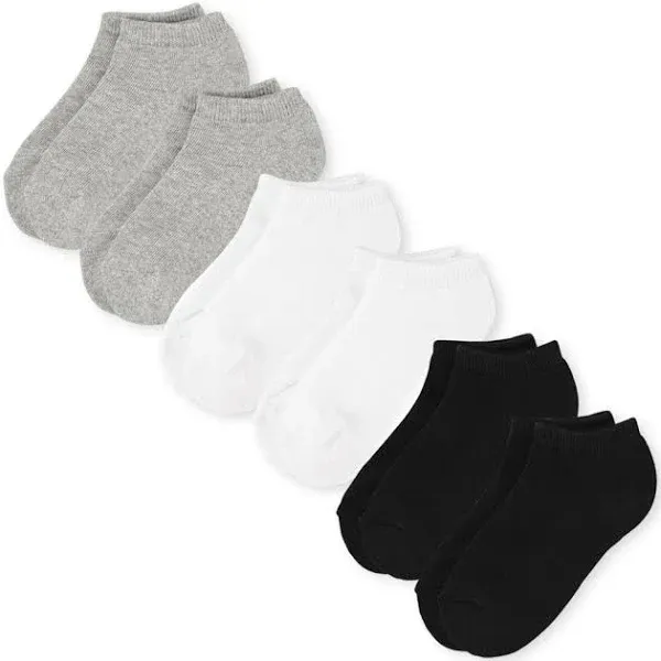 The Children&#039;s Place Unisex Medium Kids Shoe Size 1-2  Ankle Socks 6-Pack NWT