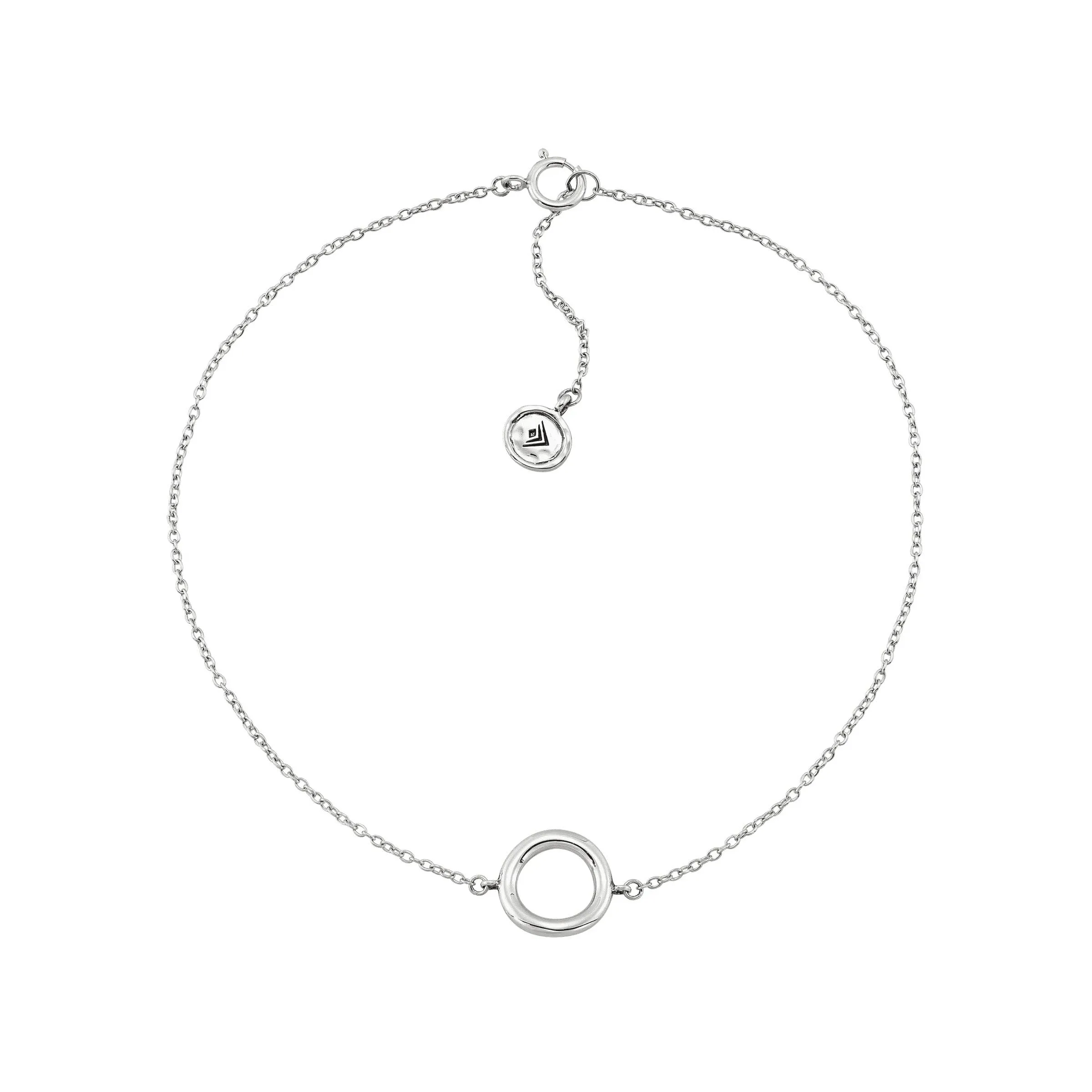 New Silpada &#039;Karma&#039; Anklet in Sterling Silver, 9&#034; + 1&#034;