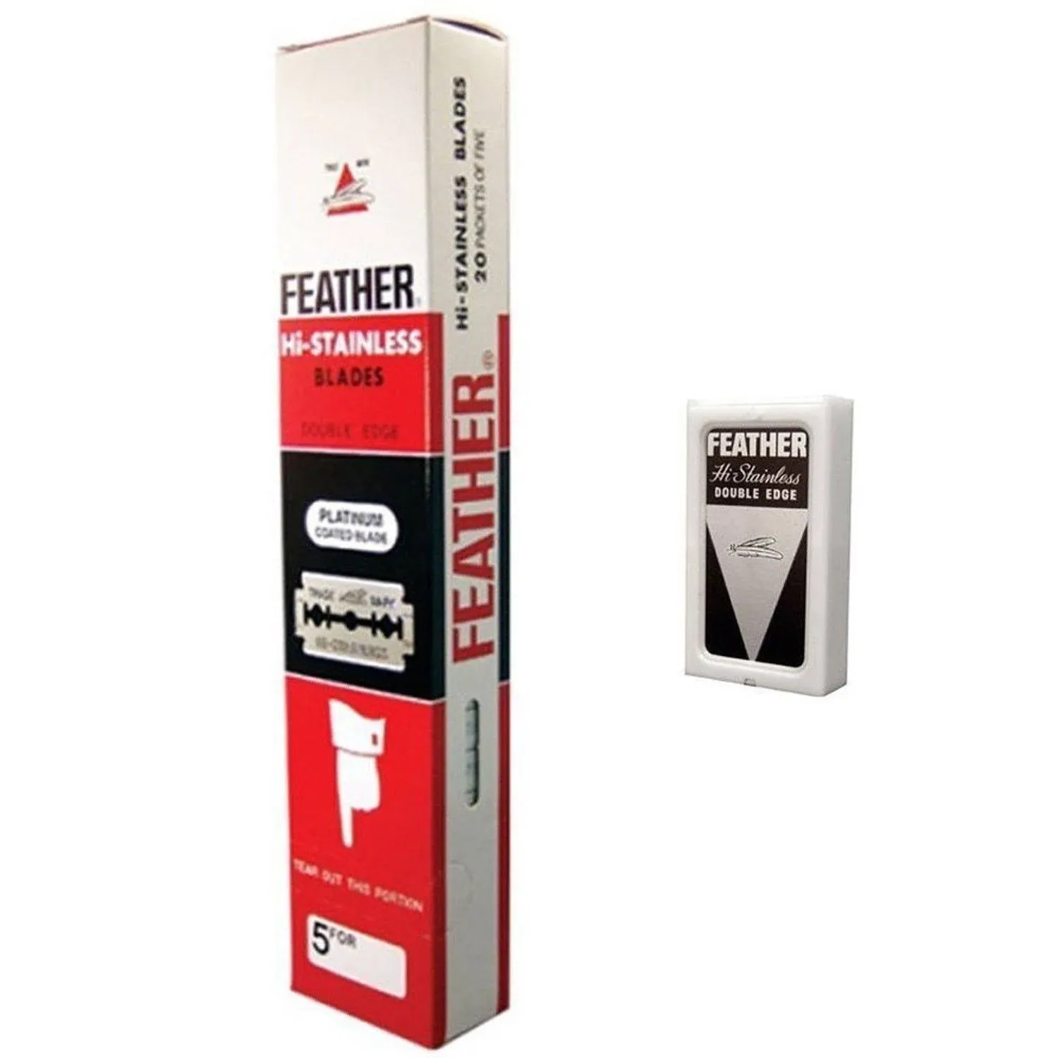 Feather Hi-Stainless Double Edge Razor Blades