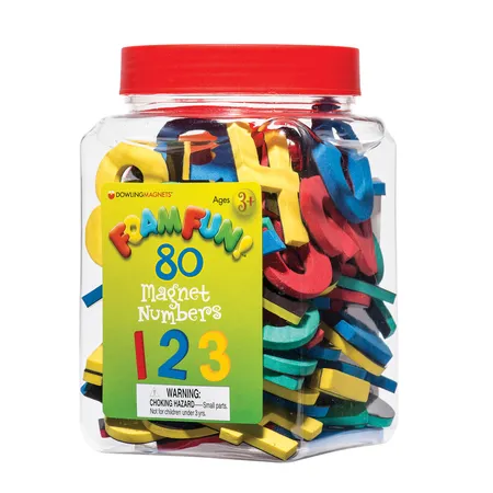 Foam Fun™ Number Magnets, 80 Pieces