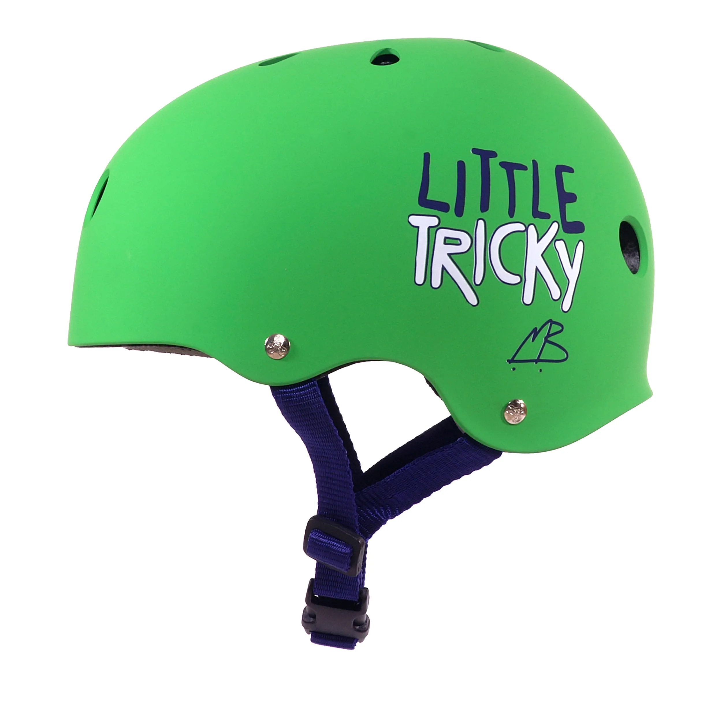 Triple Eight Little Tricky Kids Skateboard Helmet (Green)