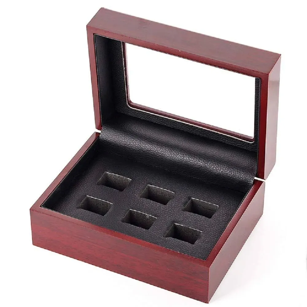 Wooden Championship Rings Display Case Box Sports Championship Big Heavy Ring