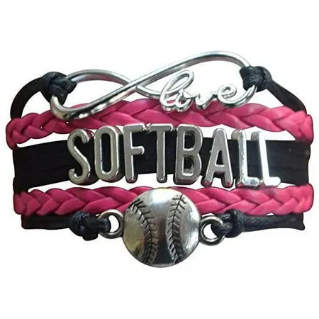 Softball Bracelet- Girls Softball Jewelry - Perfect Gift for Softball Player  Softball Teams and Softball Coaches