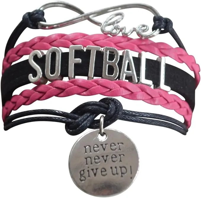 Softball Bracelet- Girls Softball Jewelry - Perfect Gift for Softball Player  Softball Teams and Softball Coaches