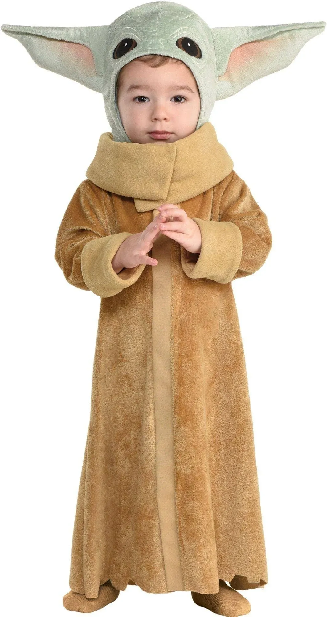 Amscan The Child Baby Yoda Halloween Costume for Infants, Star Wars and The Mandalorian, Includes Robe, Hood