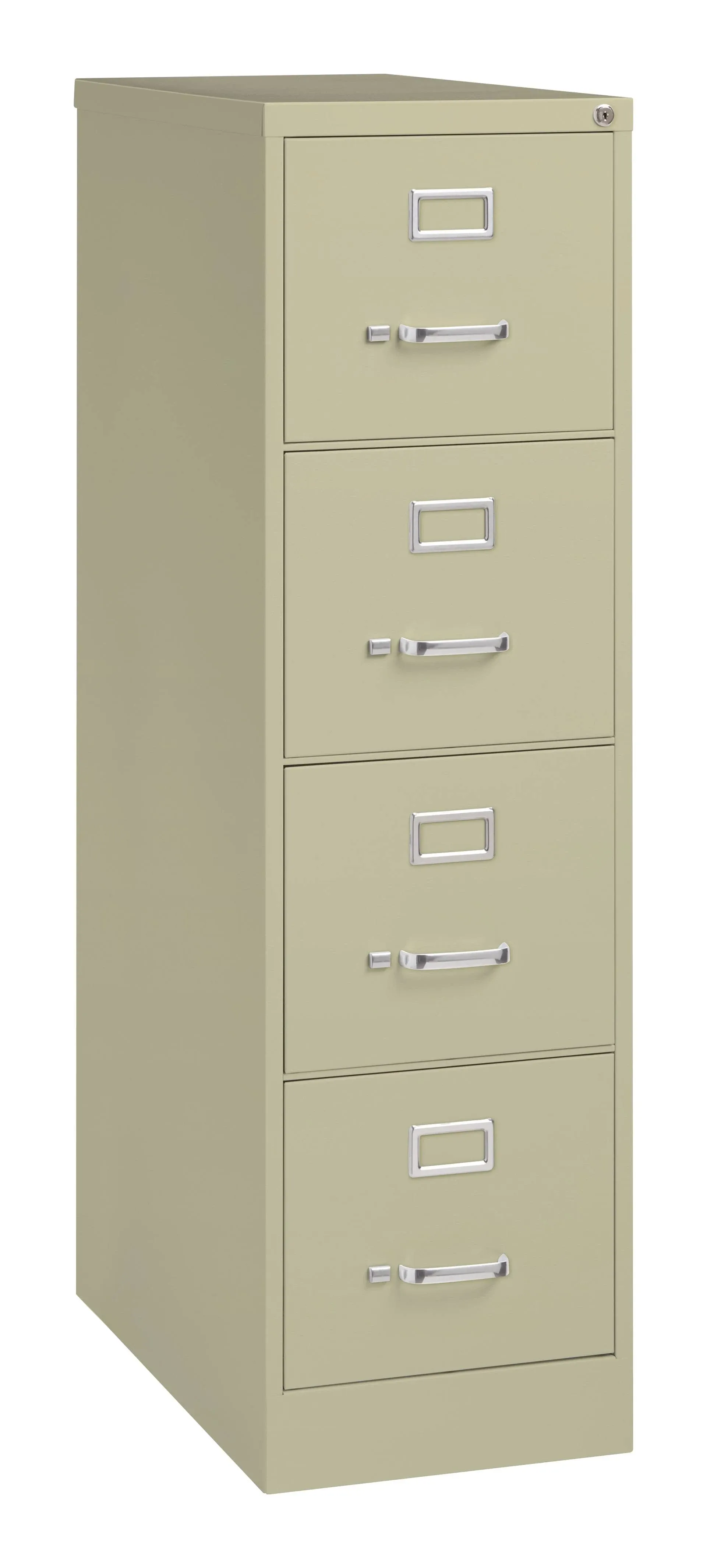 Hirsh Industries 16698 Putty Four-Drawer Vertical Letter File Cabinet - 15" x 26 1/2" x 52"