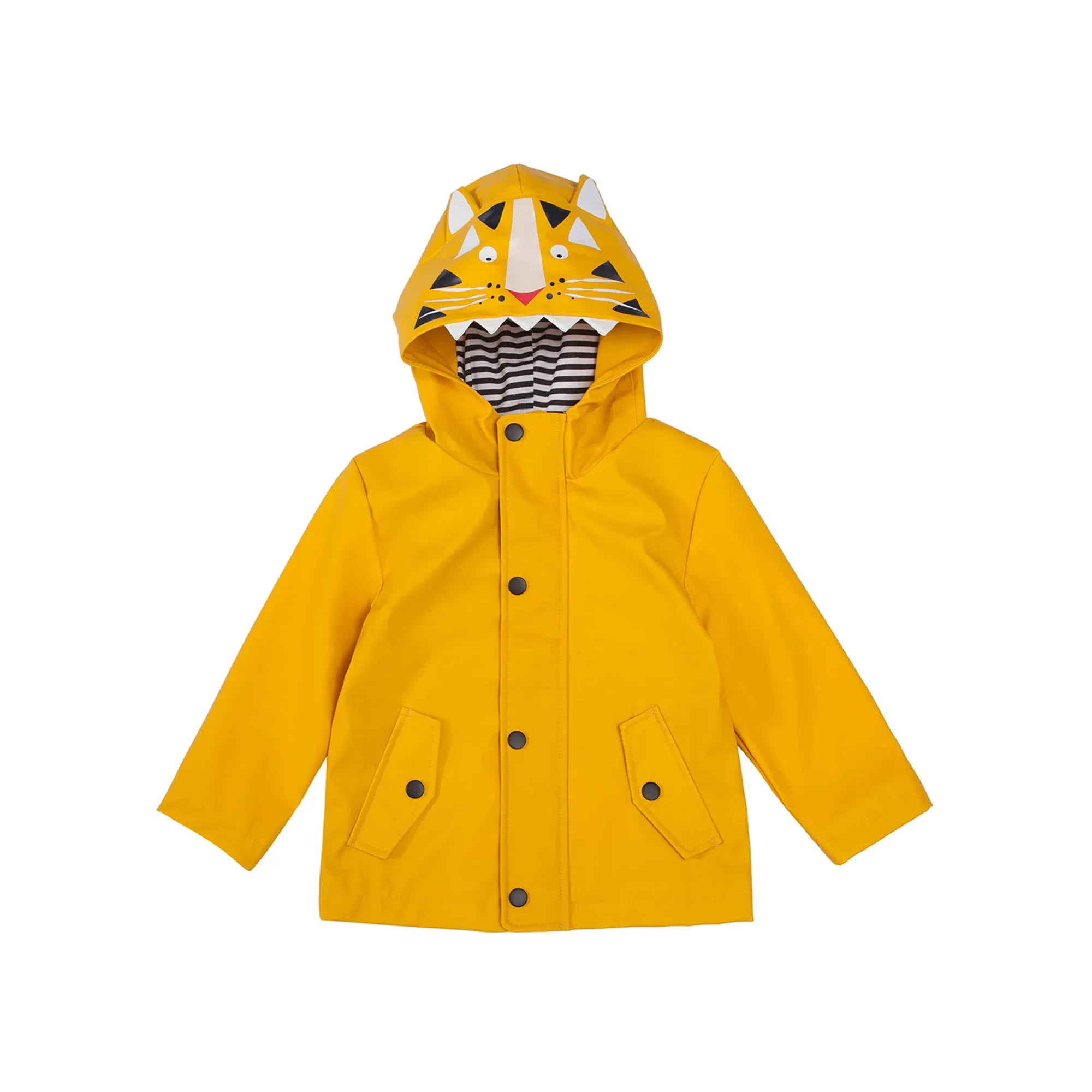 Rokka&Rolla Boys' Waterproof Rain Jacket Toddler Boys Hooded Rubber Raincoat for ...