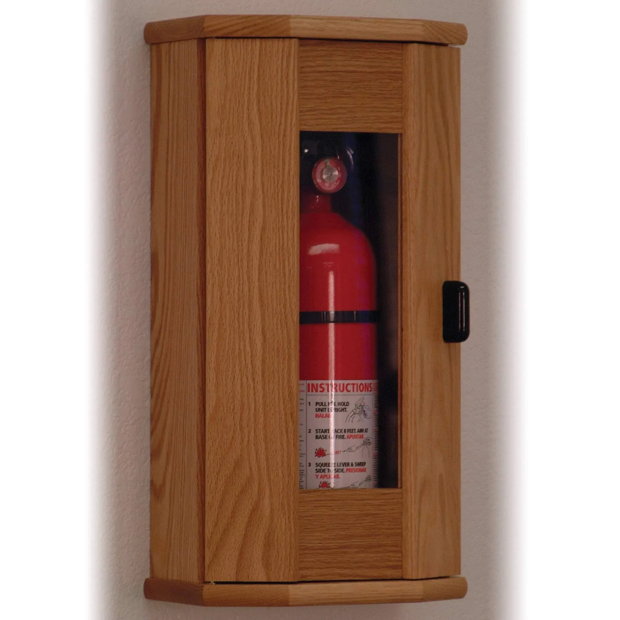 Wooden Mallet Fire Extinguisher Cabinet