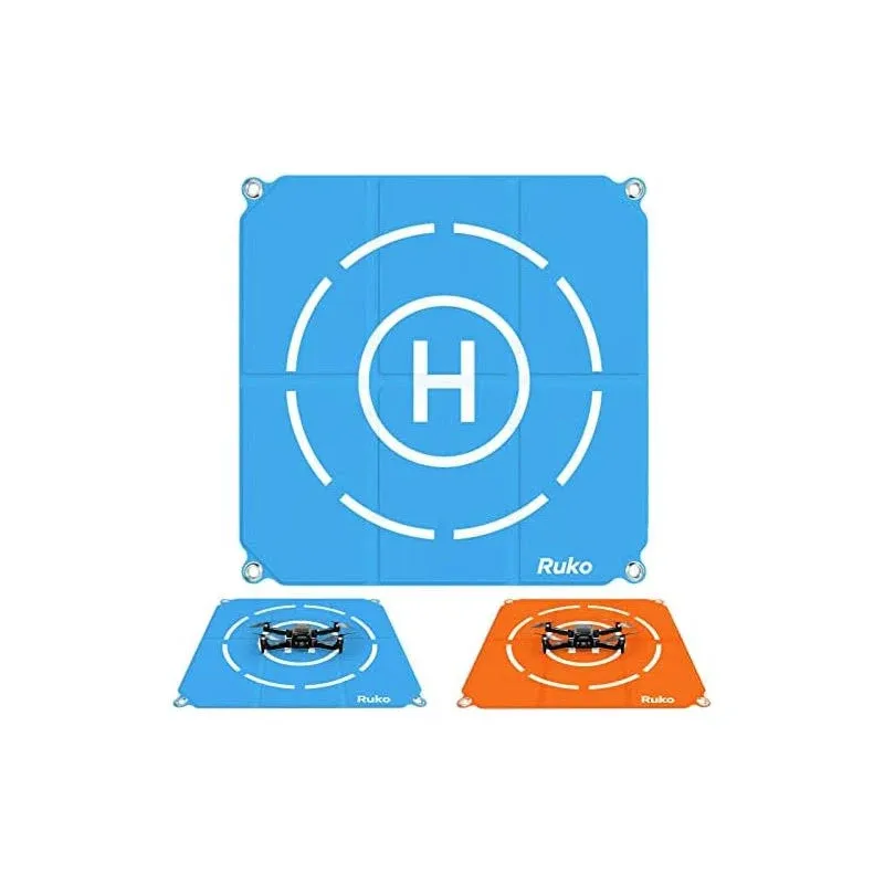 Ruko Drone Landing Pad Weighted, 25.5 inch Large Size Waterproof Double Sided, Fast-Foldable Portable Helipad for FPV Drone/ F11 Pro/Mini 3, Bright