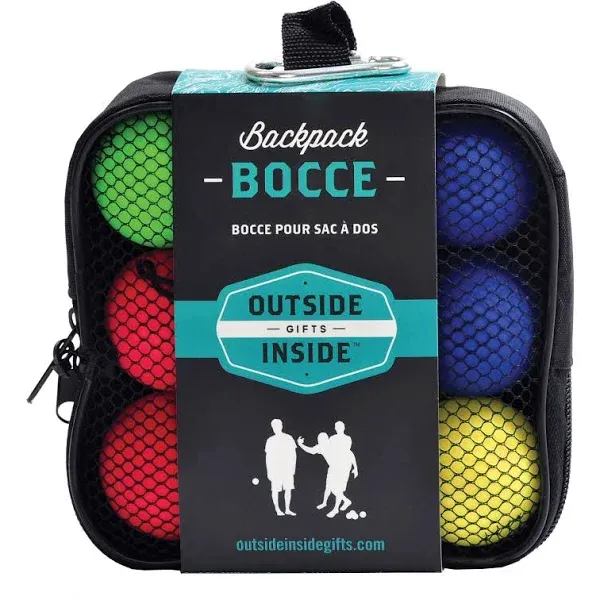 Backpack Bocce Ball Set Outdoors Lightweight Waterproof w/ Mesh Bag - NEW/SEALED