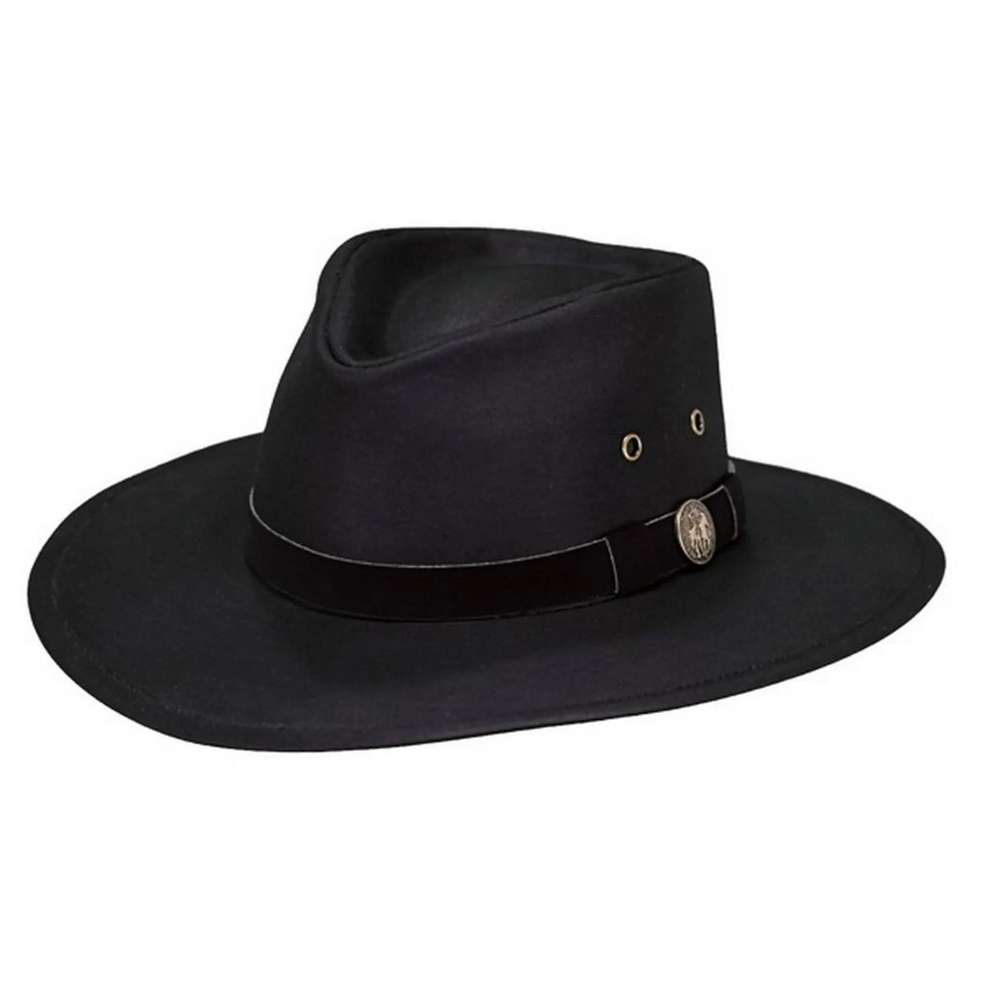 Outback Trading Kodiak Oilskin Hat Black Medium