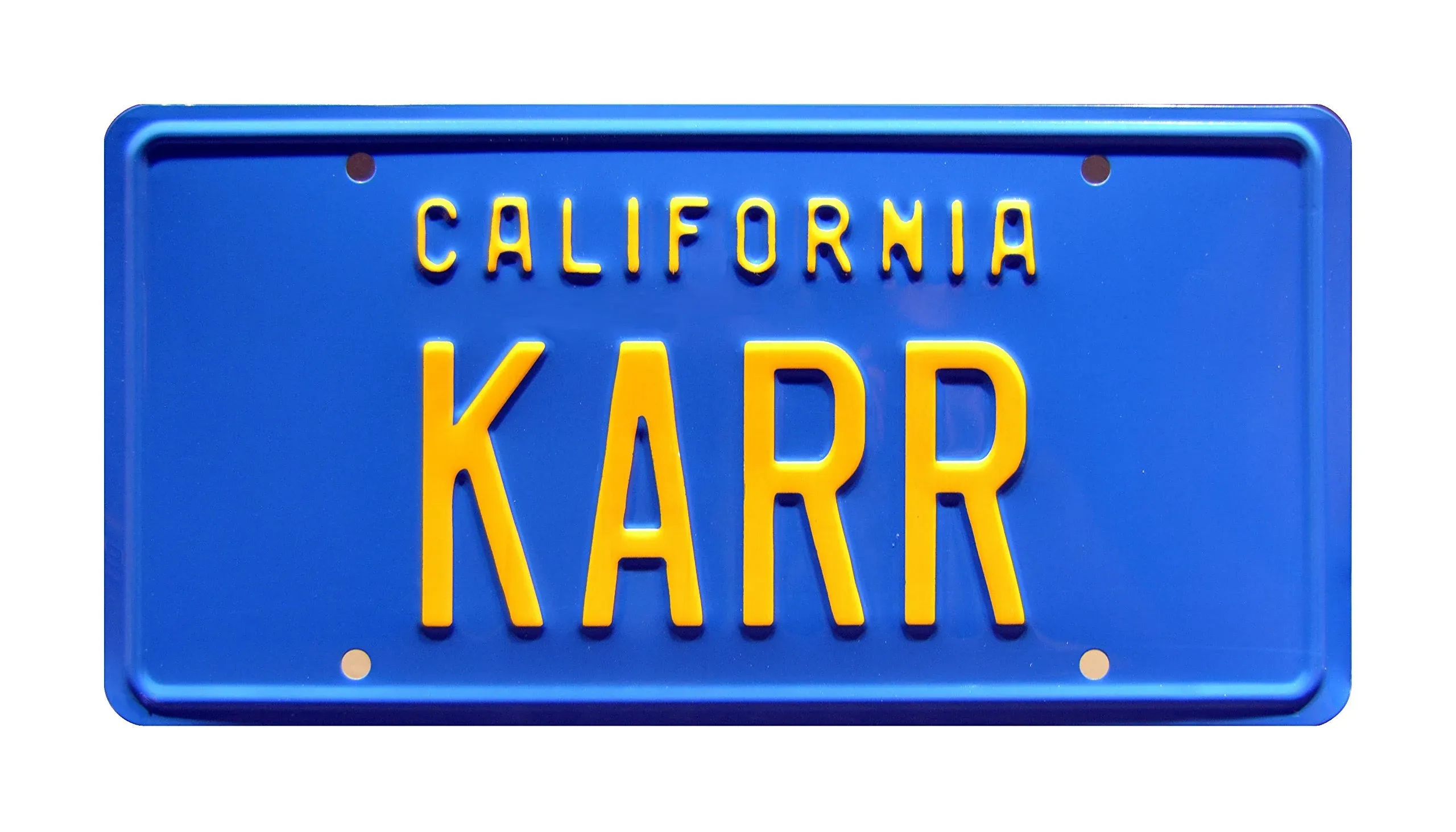 Knight Rider | &#039;82 Trans Am | KARR | Metal Stamped Replica Prop License Plate