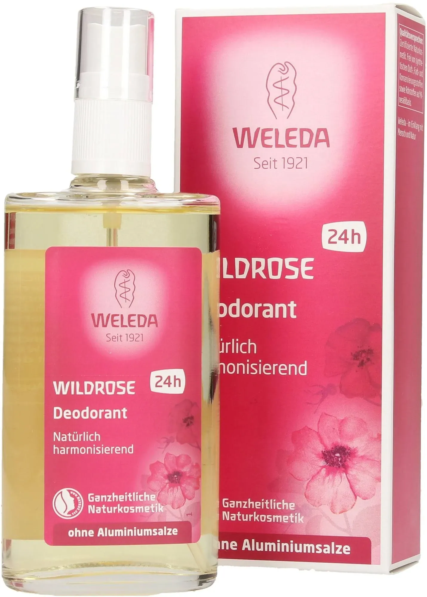 NEW Weleda Wild Rose 24h Deodorant Spray No Aluminum Salts 3.4 Ounce