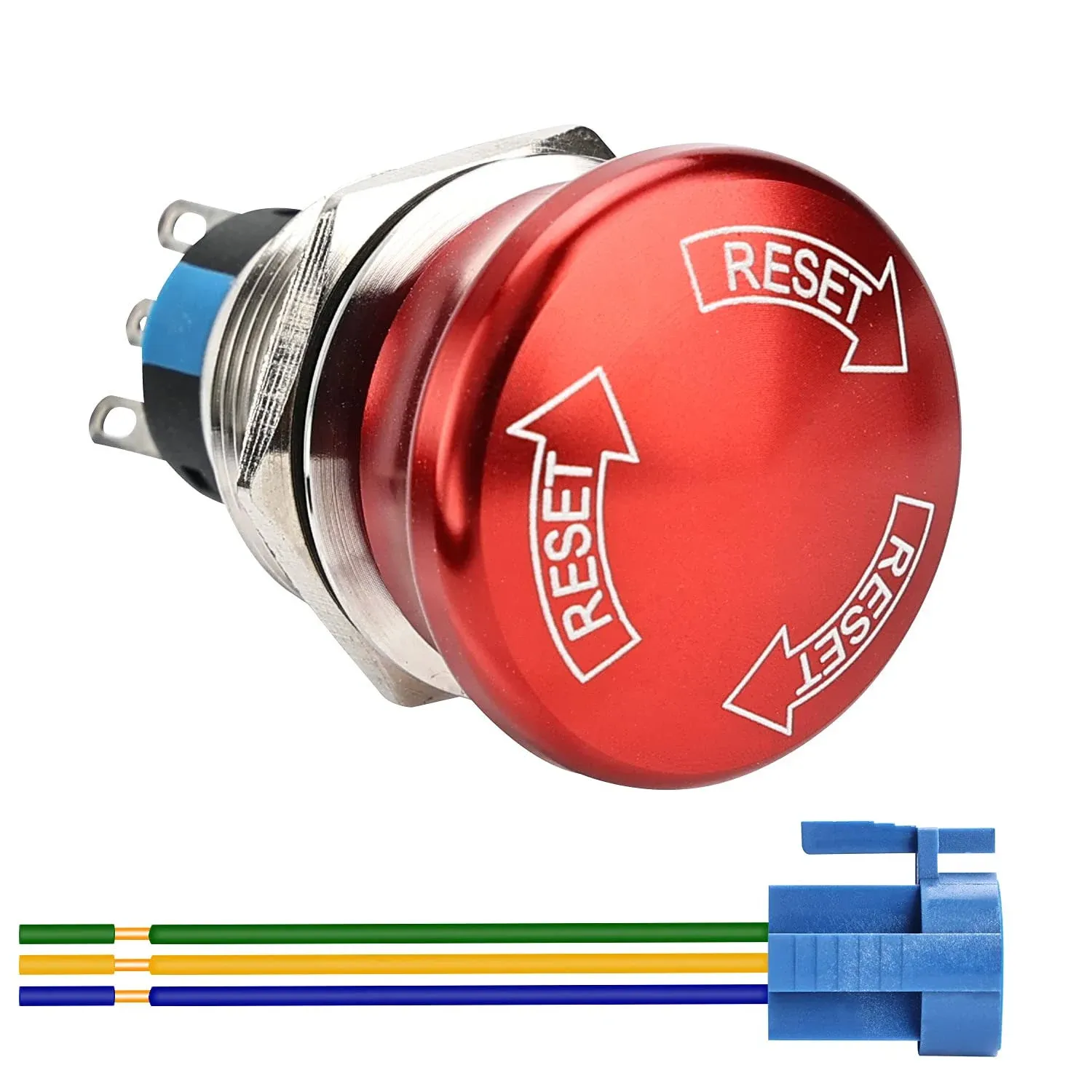 APIELE 22mm Metal Emergency Stop Push Button