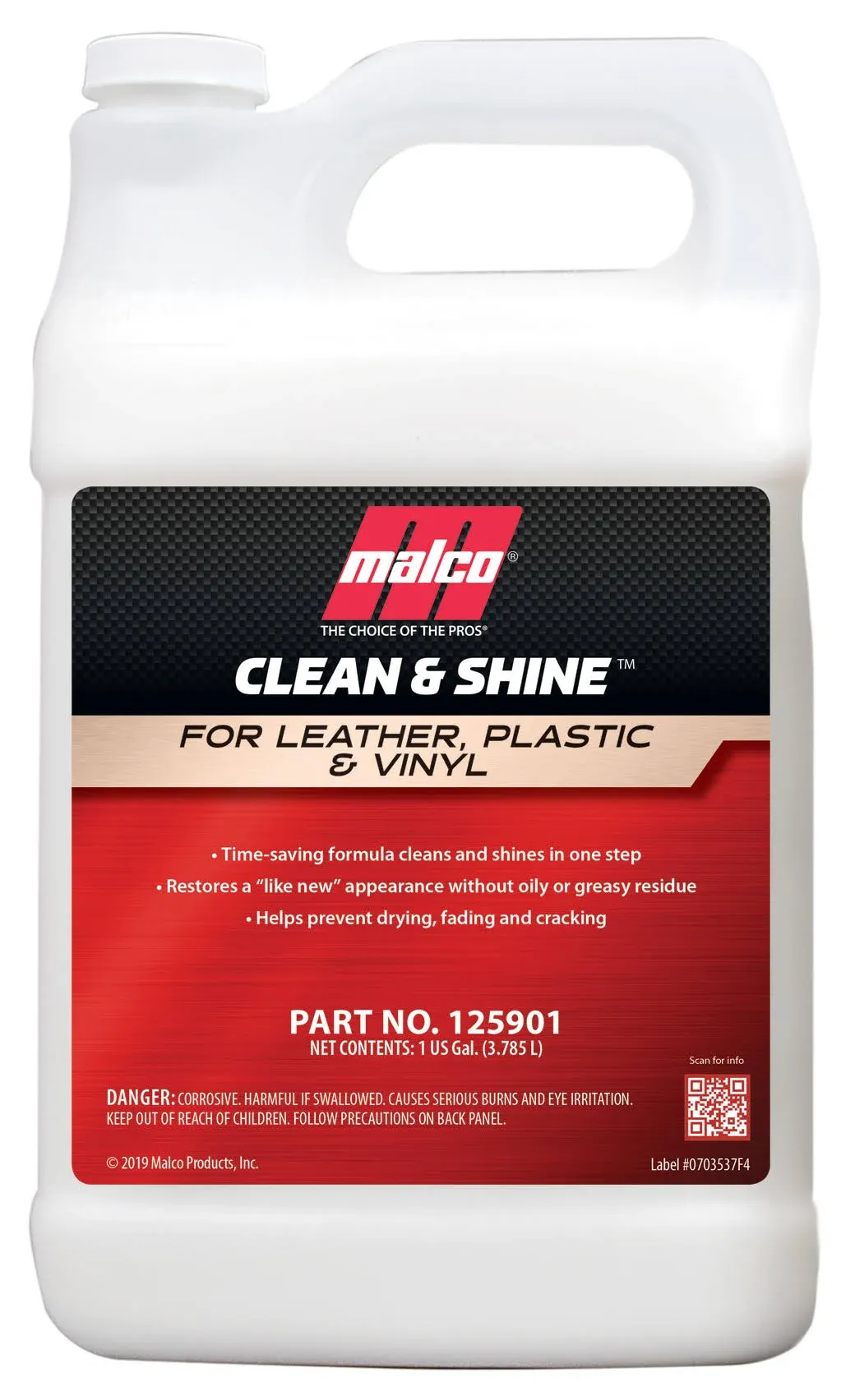 Malco Clean & Shine Interior Car Cleaner and Dressing - 1 Gallon