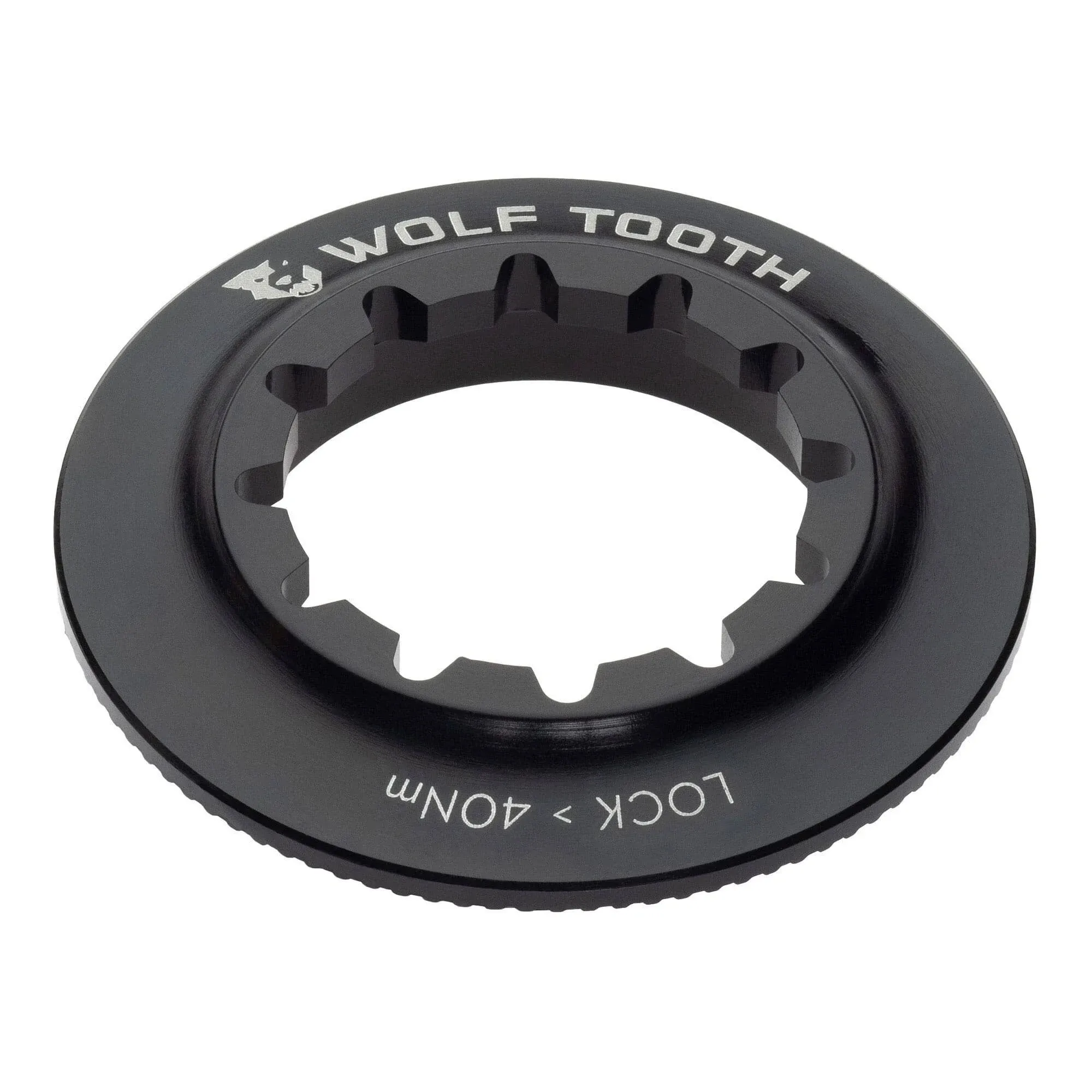 Wolf Tooth Centerlock Rotor Internal Splined Lockring Black