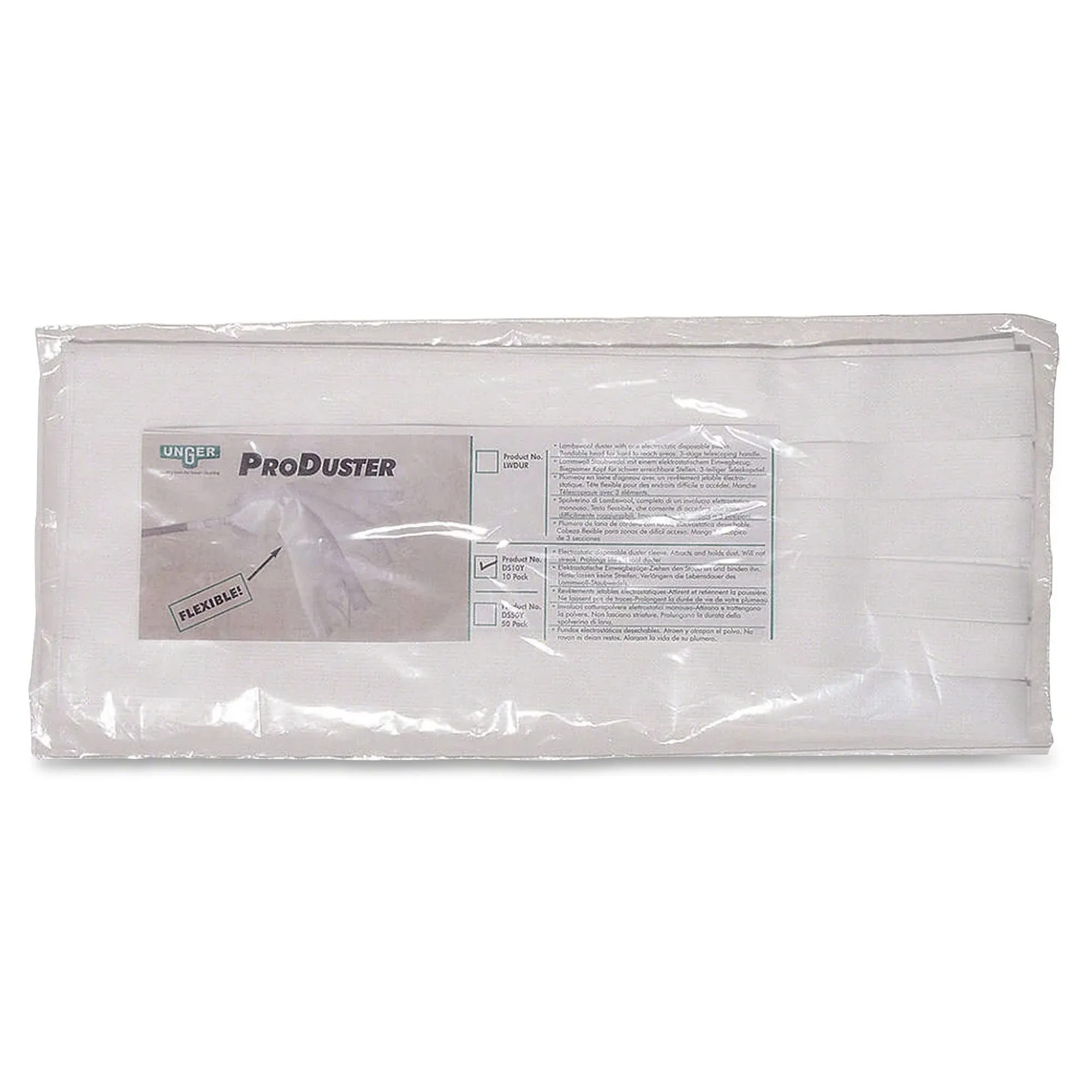 Unger ProDuster Disposable Replacement Sleeves, 7" x 18", 50-Pack