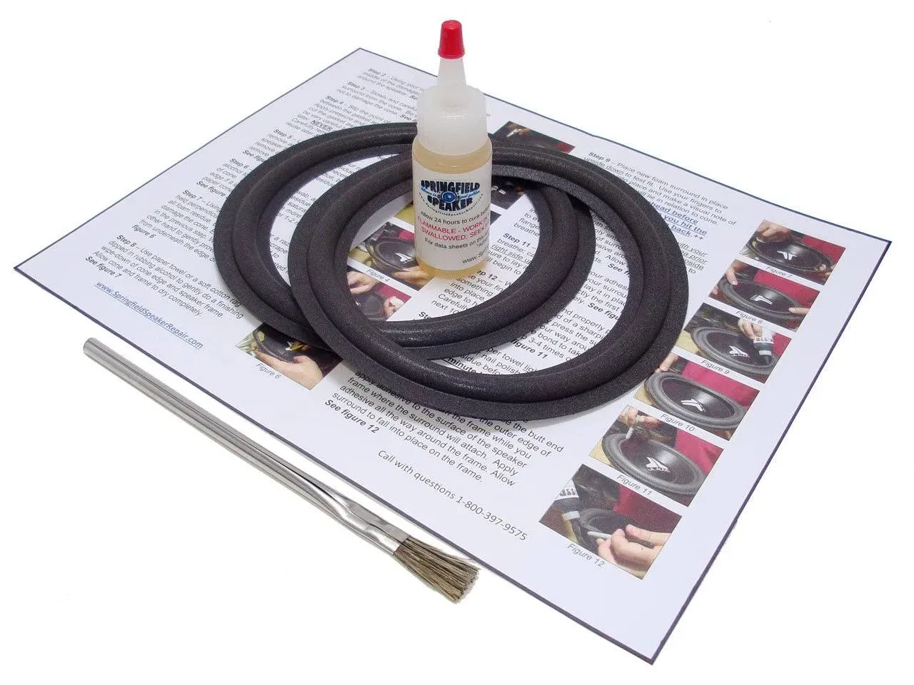 Mission 6.5" Speaker Foam Surround Repair Kit - 2A65