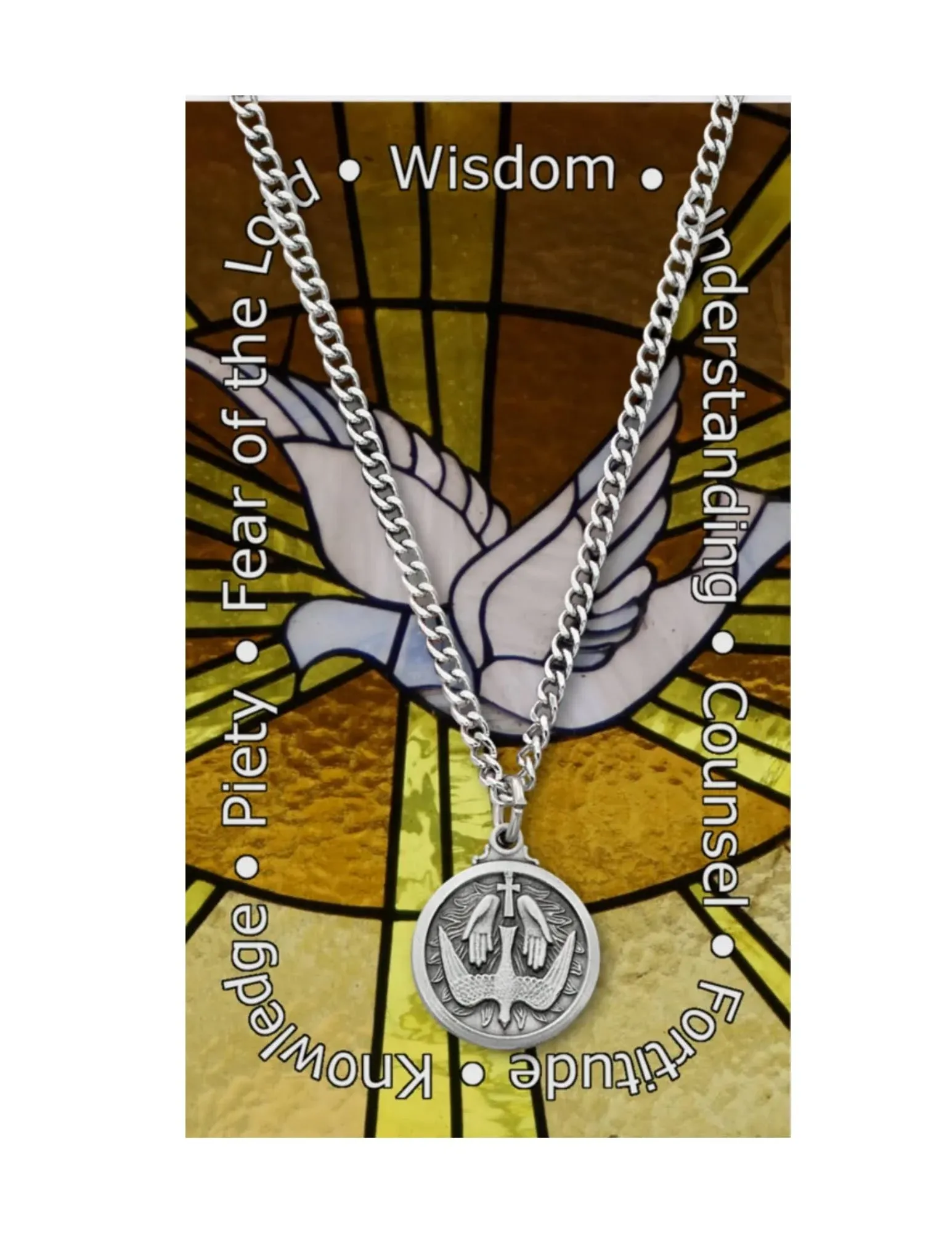 Holy Spirit Prayer Card & Pendant Set PSD600HS