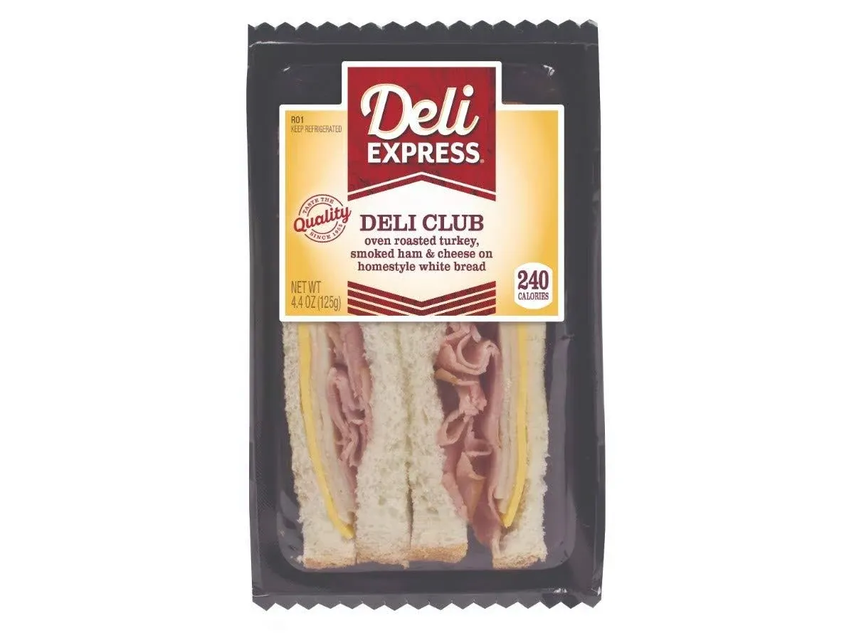 Deli Express Turkey Sandwich, 4.4 Ounce - 10 per Case.