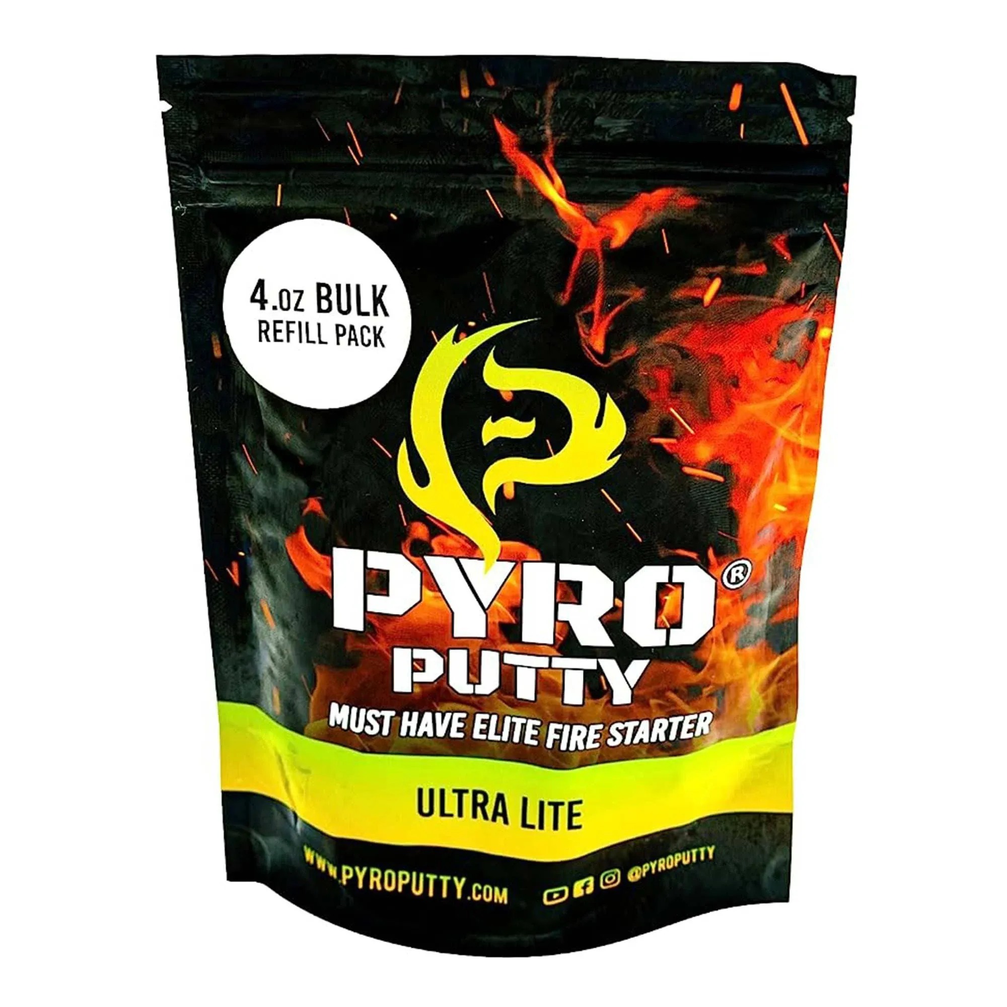 Pyro Putty Ultra Lite Blend Refillable Firestarter Bag