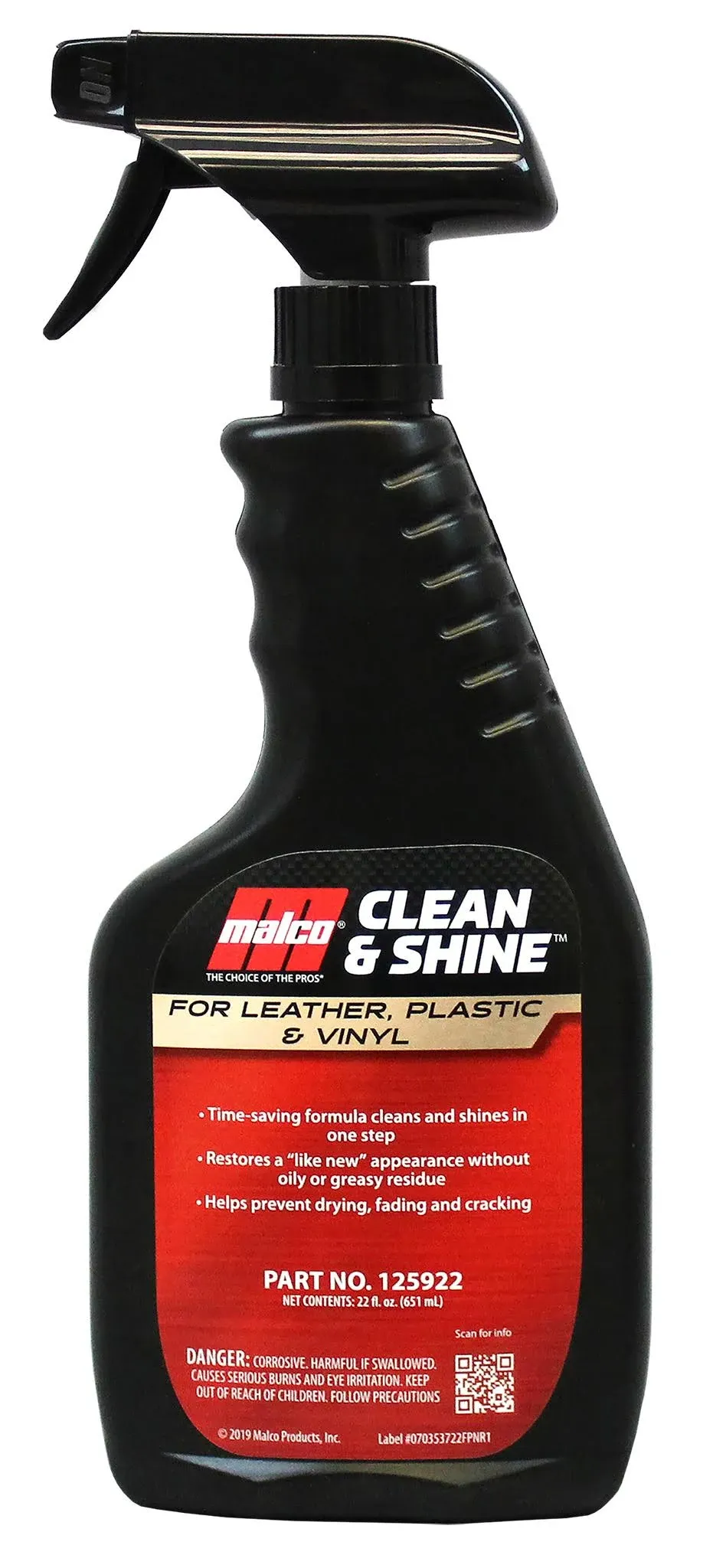 MALCO CLEAN & SHINE™ INTERIOR CLEANER AND PROTECTANT