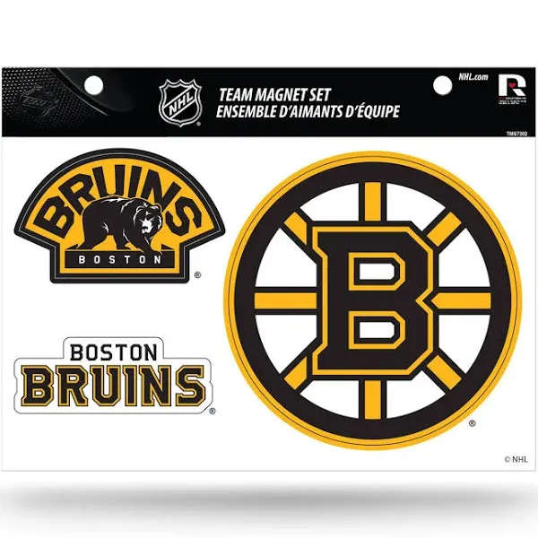 Boston Bruins 3 Piece Magnet Set