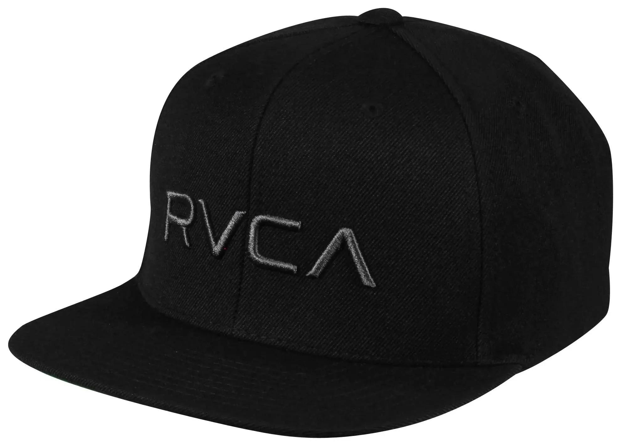 RVCA Twill Snapback II Hat - Black/Charcoal