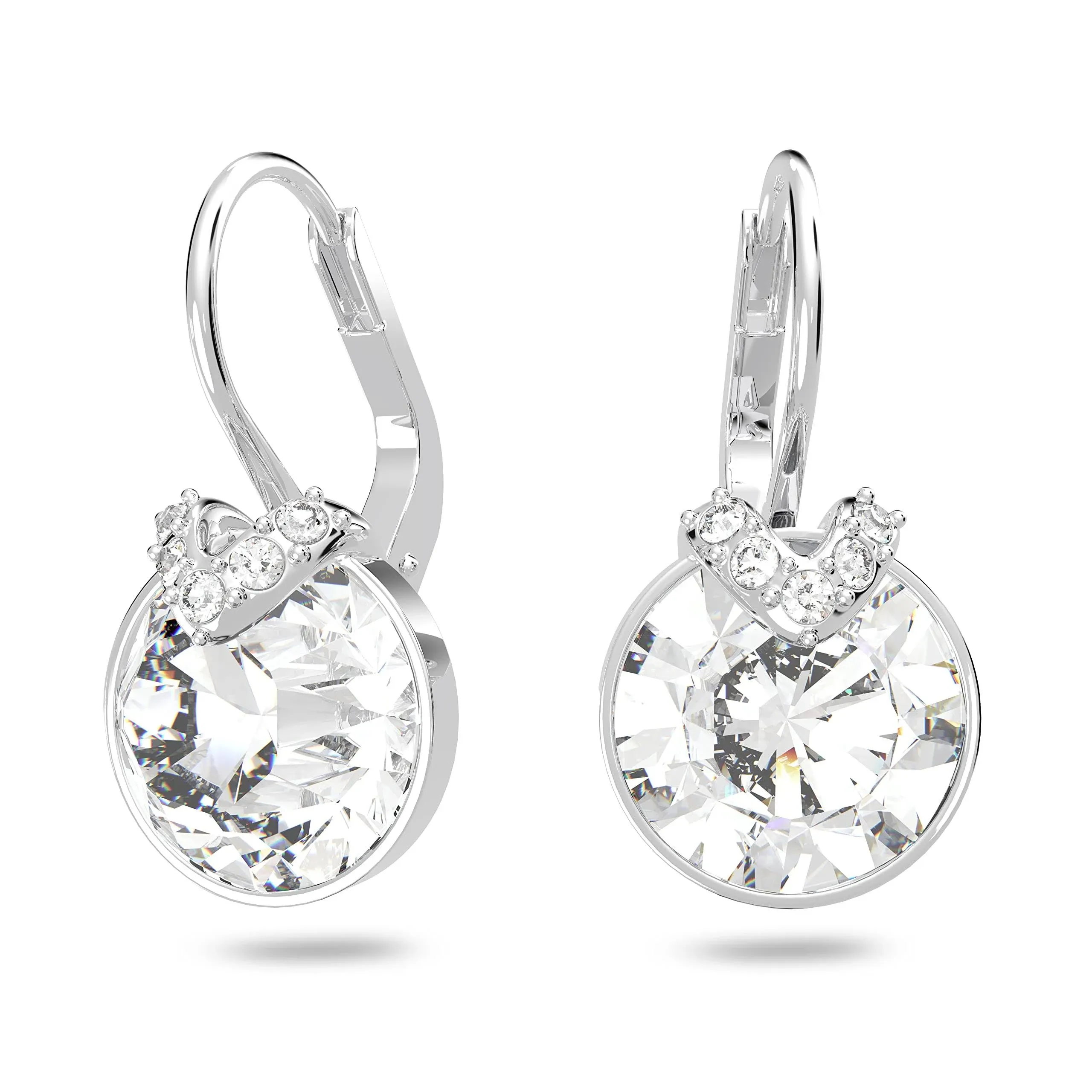 Swarovski Bella Rhodium Pierced Earrings