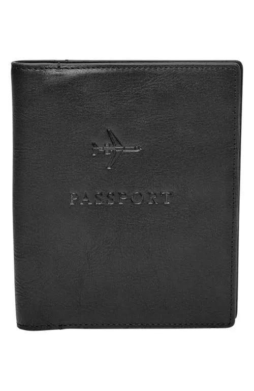 Fossil Men's Leather Rfid Passport Case