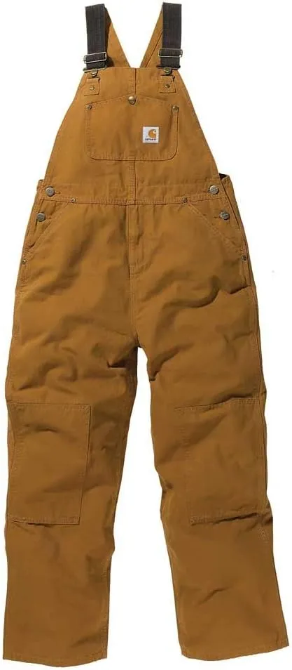 Carhartt Washed Duck Bib Overall - Boys' Carhartt Brown, 12