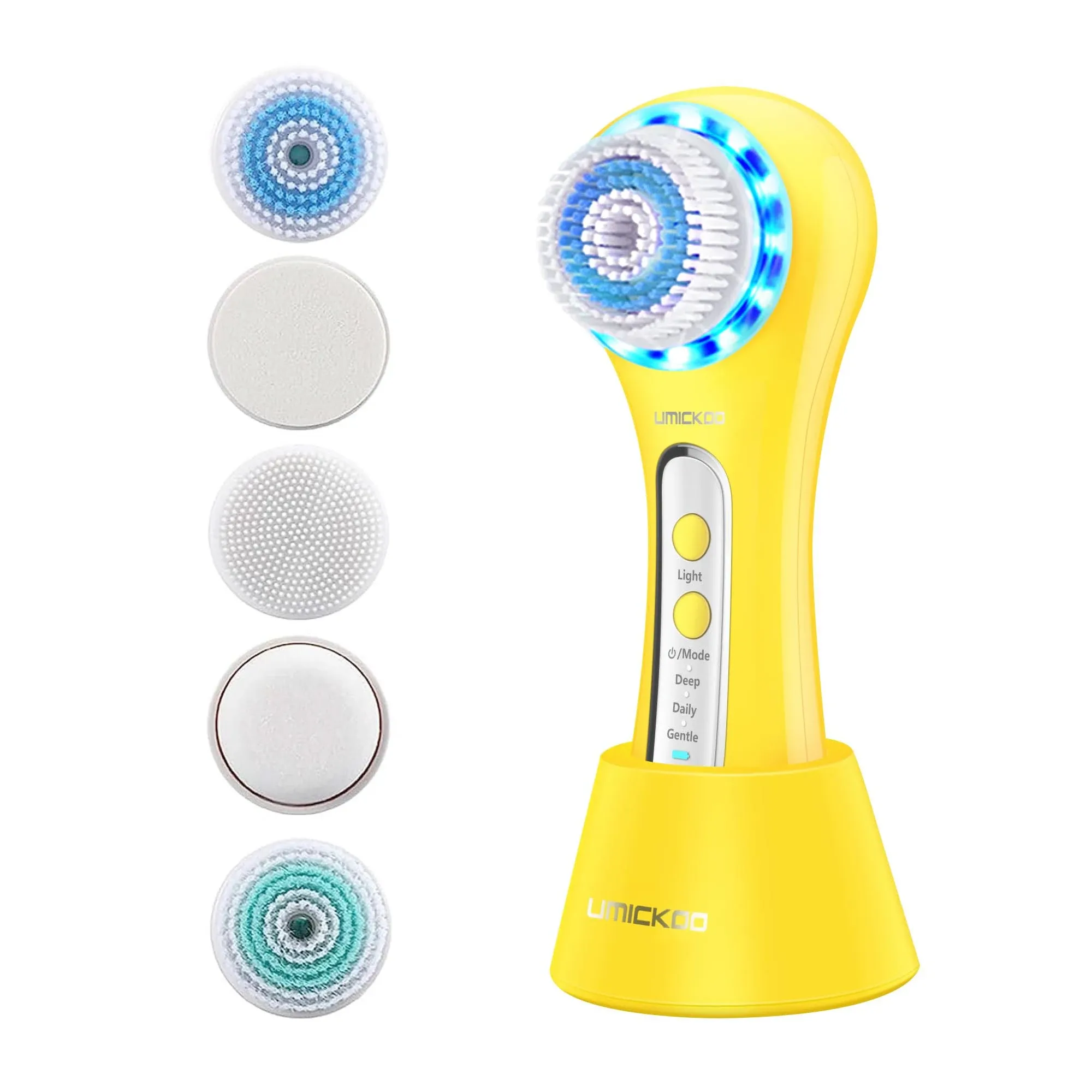 UMICKOO Face Scrubber Exfoliator,Facial Cleansing Brush Rechargeable Ipx7 ...