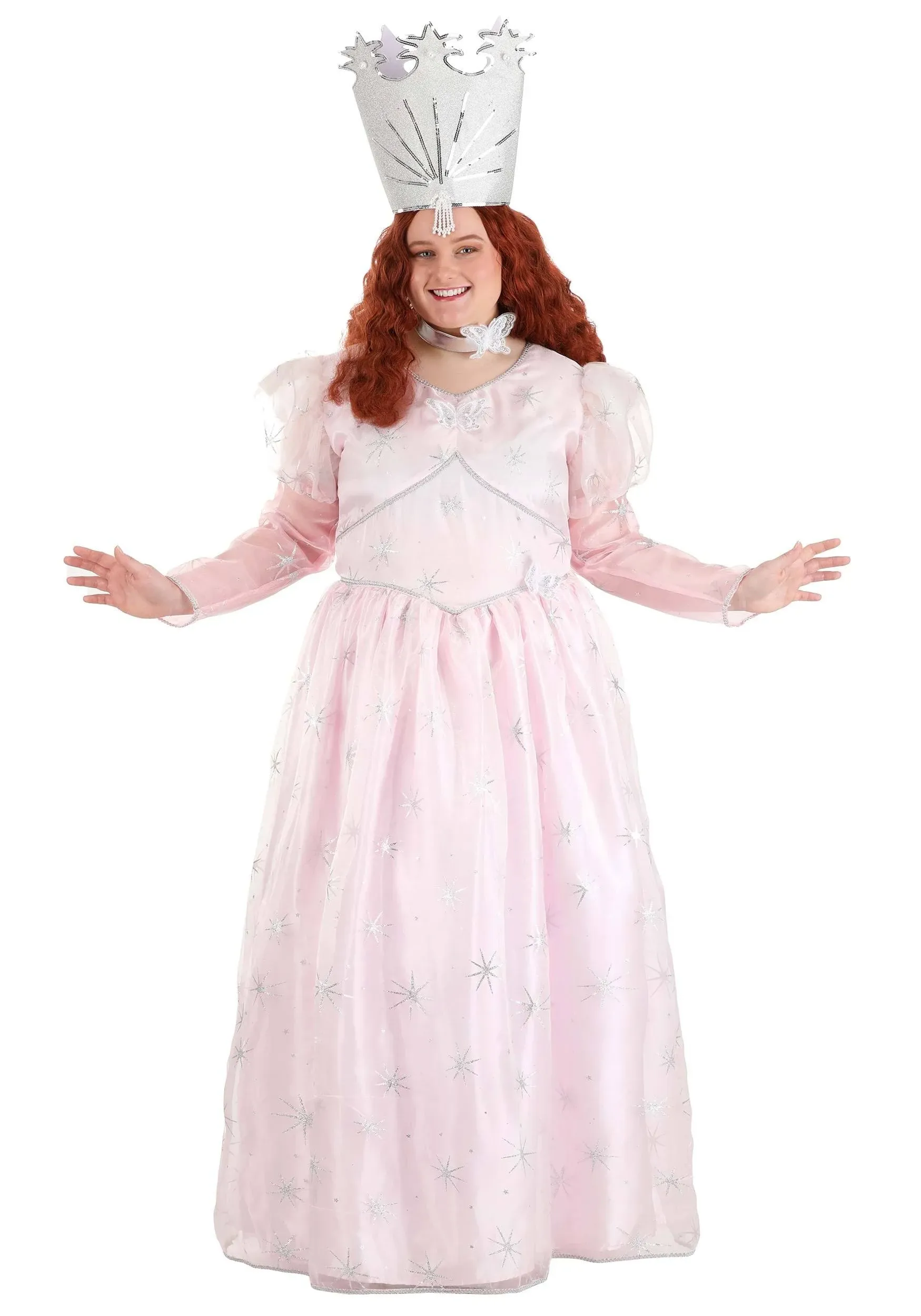 Plus Size Good Glinda Costume, Women's, Size: 4XL, Pink