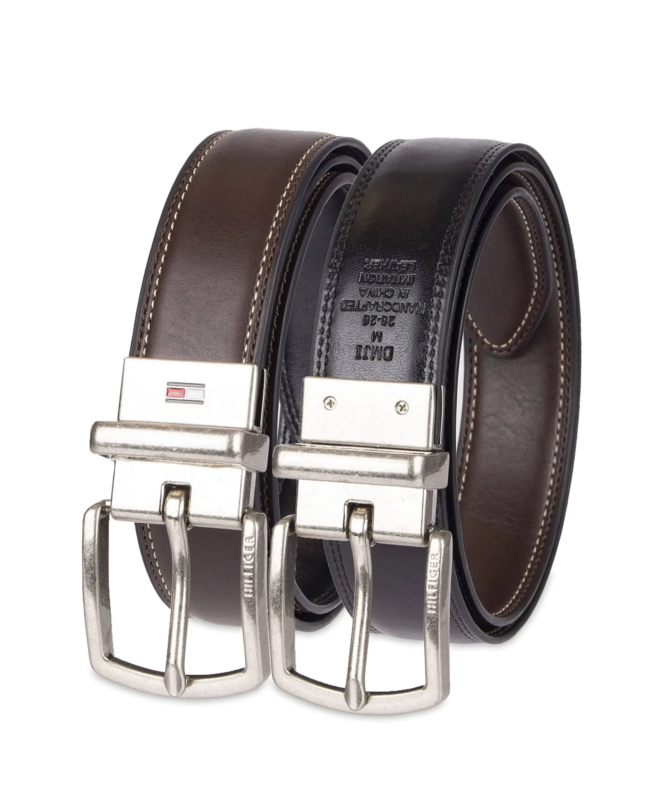 Tommy Hilfiger Reversible Belt, Big Boys - Brown/Black