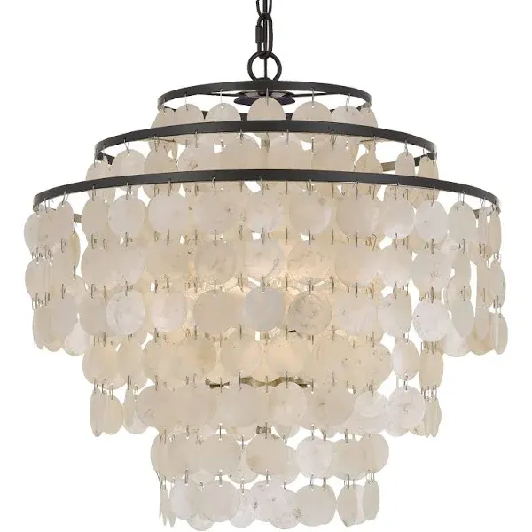 Crystorama BRI-3008-DB Brielle 4 Light Dark Bronze Chandelier