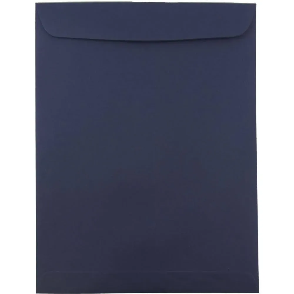 Luxpaper 10 x 13 Open End Envelopes, Navy Blue, 50/Pack