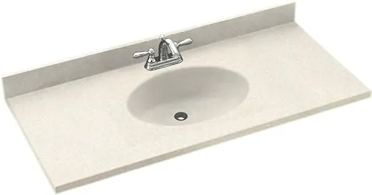 Swanstone CH02237.018 Chesapeake 22 x 37 Single Bowl Vanity Sink & Counter Top in Bisque