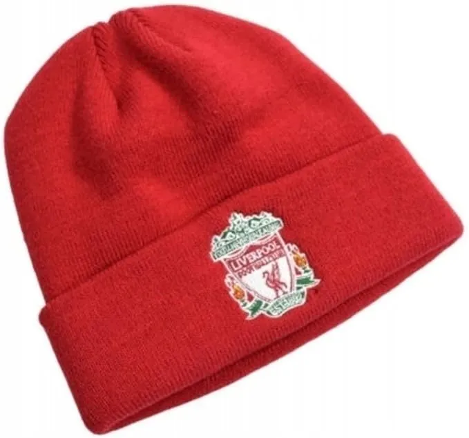 Liverpool FC Classic Crest Red Turn Up Hat