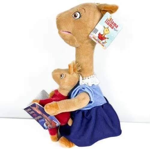 Cuddle Barn - Animated Mama Llama | Talking Stuffed Animal Plush Toy Recites Popular Children's Book "Llama Llama Red Pajama" by Anna Dewdney | Head and Mouth Moves, 14"