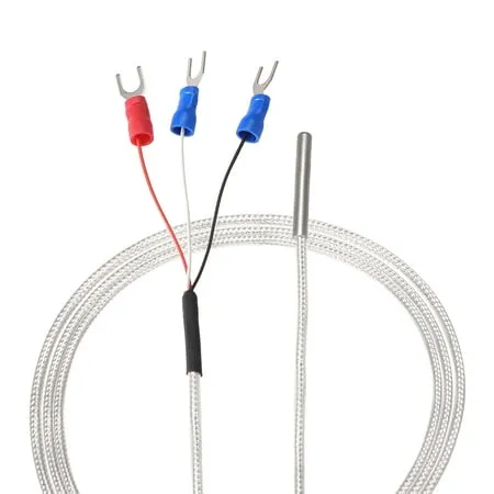 Waterproof RTD PT100 Temperature Sensor Stainless Steel 3 Wire Thermistor Probe