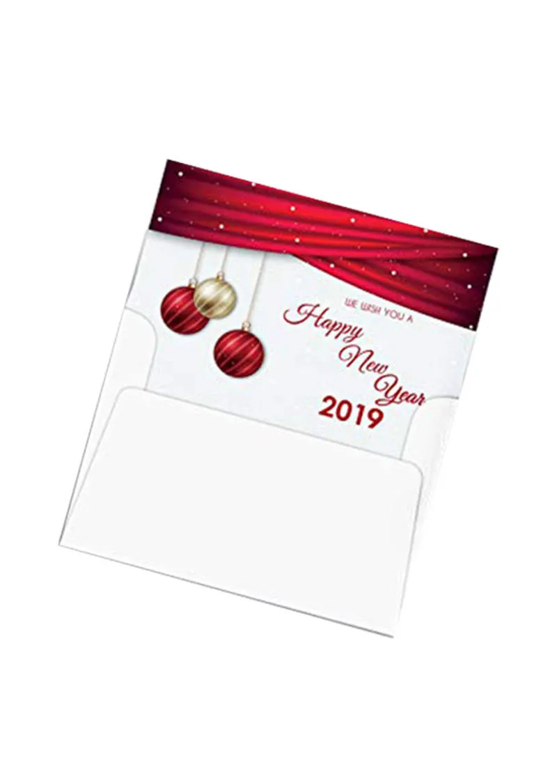 2024 Happy New Year Cards and Envelopes | Elegant Christmas, Holidays, Xmas, New ...