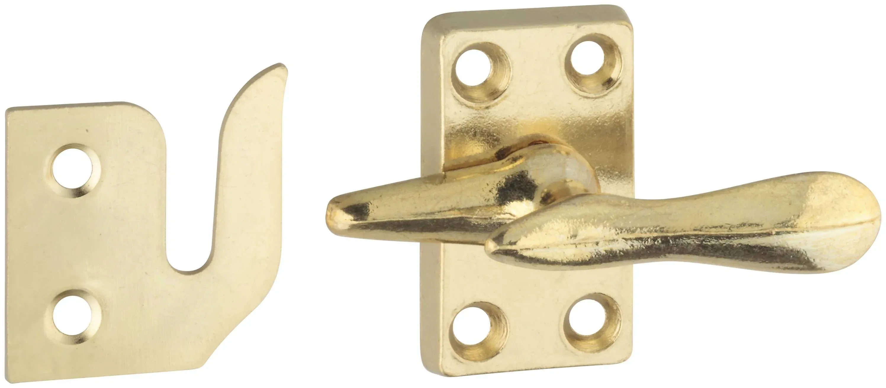 National Hardware N216127 V1978 Casement Fastener Solid Brass Finish