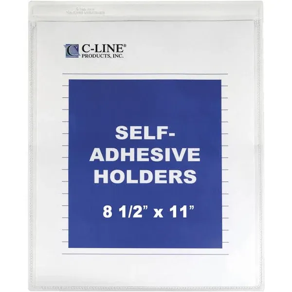 C-Line 70911: Self-Adhesive Shop Ticket Holder - 50 pack