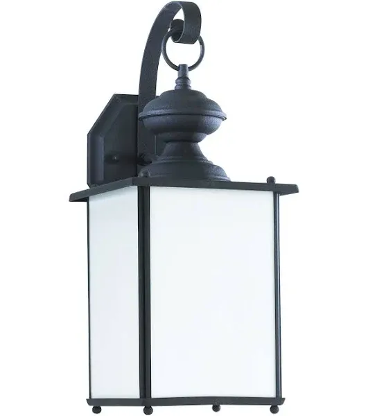 Generation Lighting. Jamestowne One Light Outdoor Wall Lantern - Black - 84158D-12